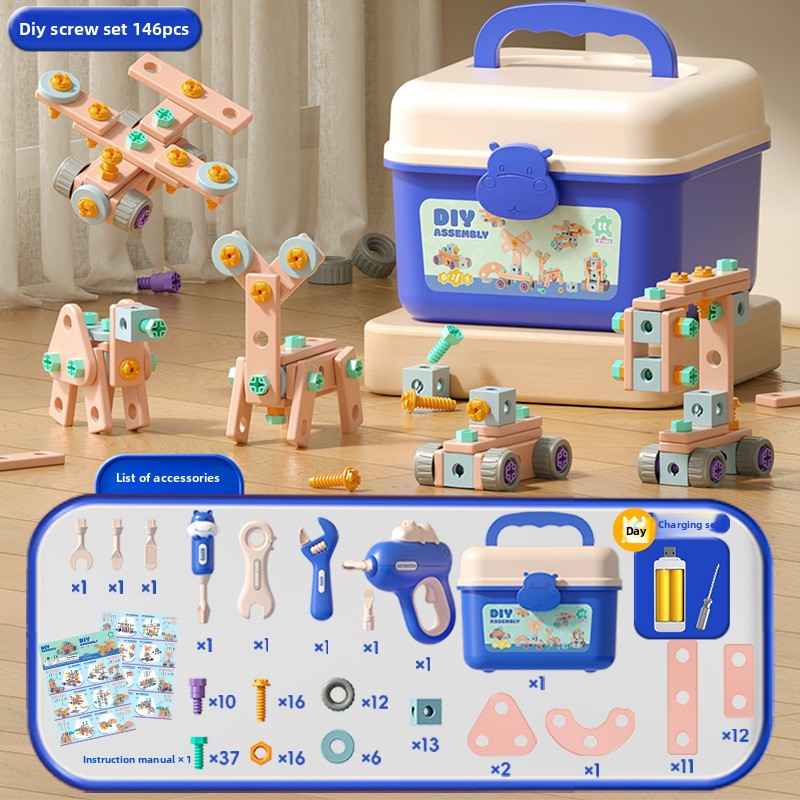 Hippo Toolbox Pretend Play Set