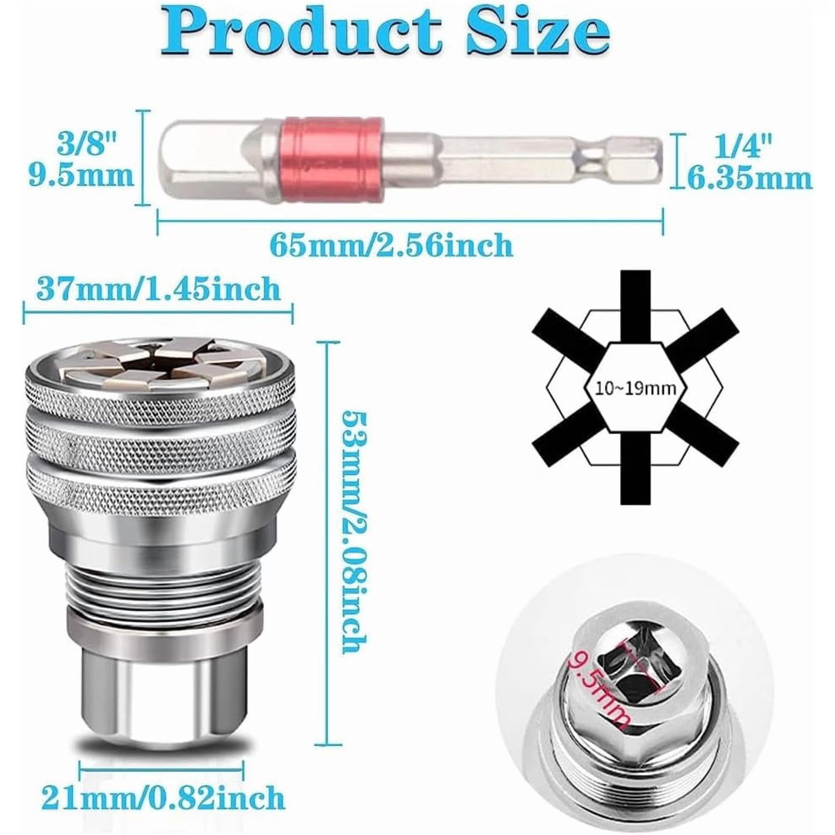 Multi-function Universal Socket Wrench Tool