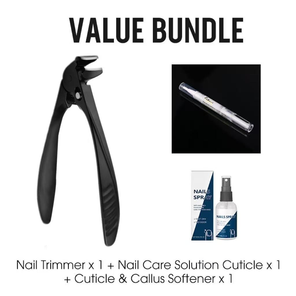 ⏳Time-Limited Special⏰Stainless Steel Nail Clippers With Splash Guard – Large opening for ingrown nails & foot care ✂️👣