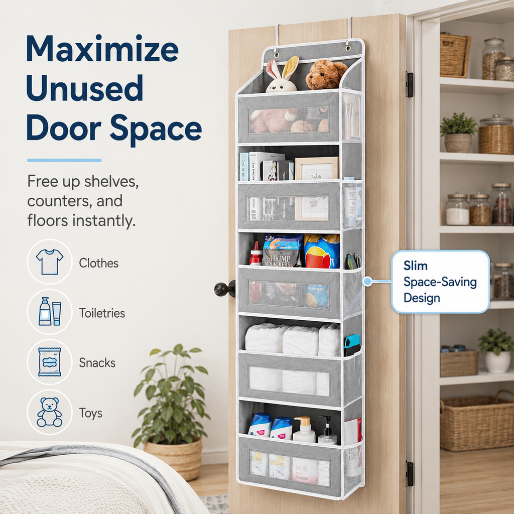 Snokko™ 5-Tier Over Door Organizer