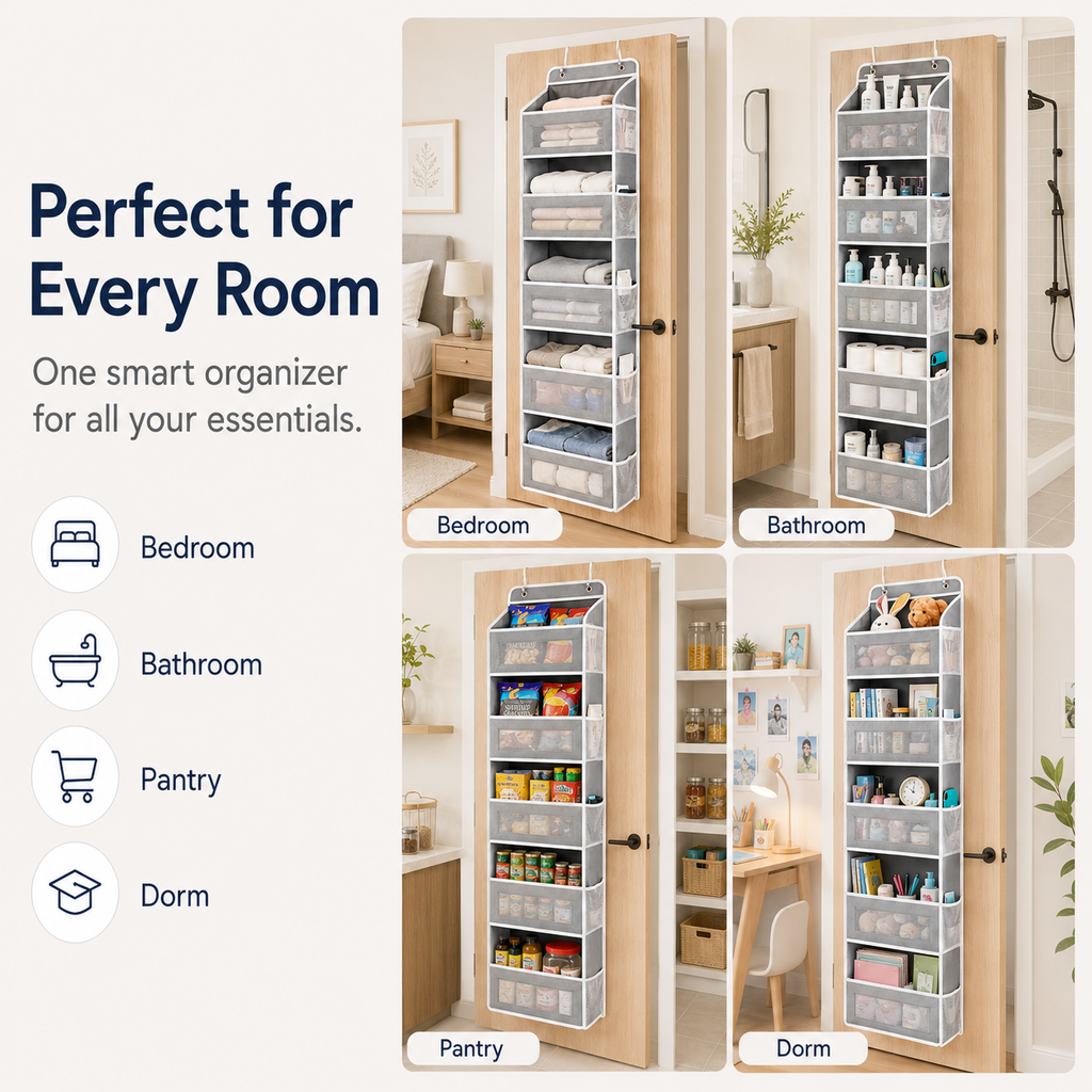 Snokko™ 5-Tier Over Door Organizer