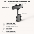 360° Rearview Mirror Phone Holder