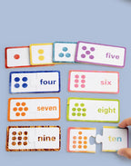 Wooden Number Matching Puzzle Toys
