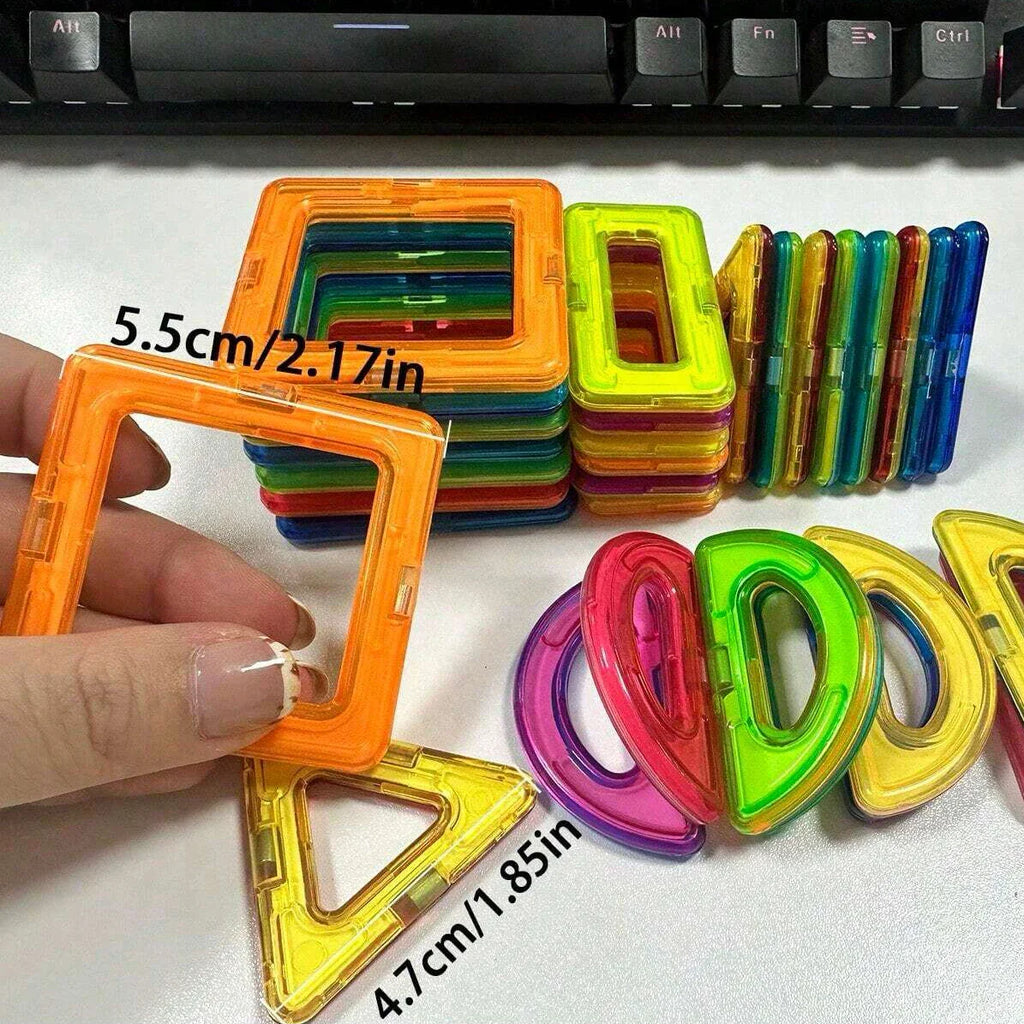 60 PCs Magnetic Building Blocks