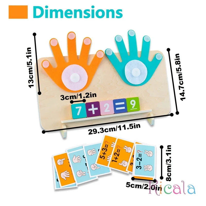 Math Addition Subtraction Cognitive Matching Board