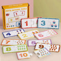 Wooden Number Matching Puzzle Toys