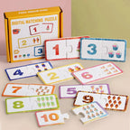 Wooden Number Matching Puzzle Toys