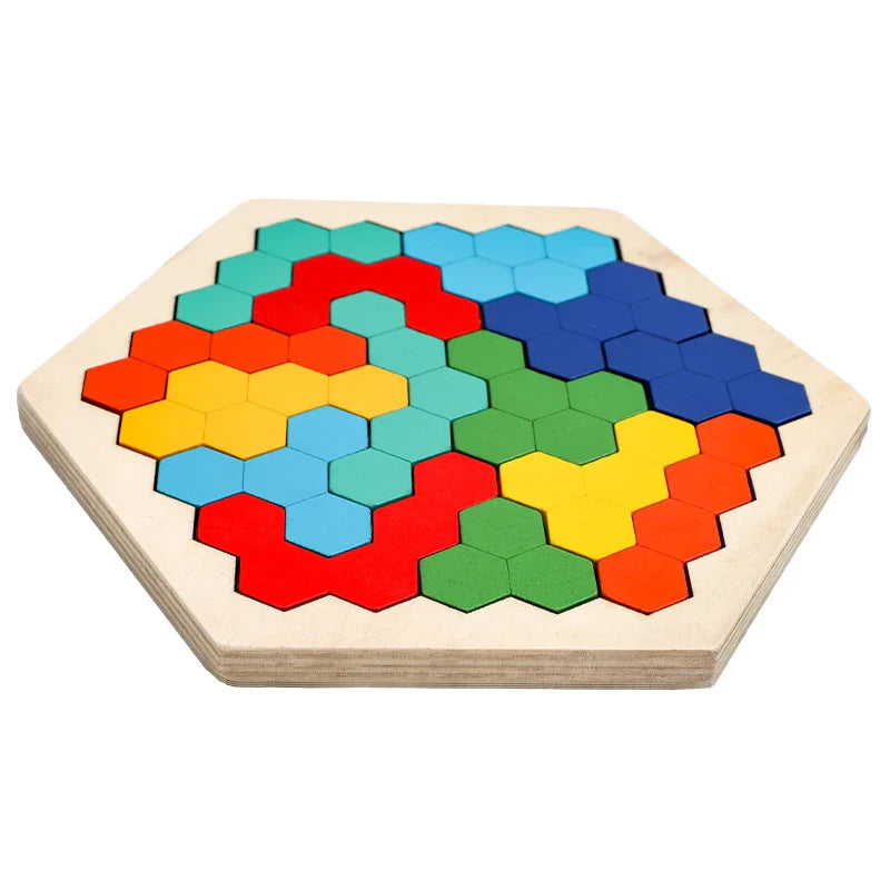 Kids Preschool 3D Wooden Tangram Puzzle