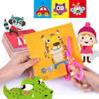 48Pcs Handmade Paper Cut Book Kids