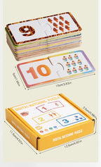 Wooden Number Matching Puzzle Toys