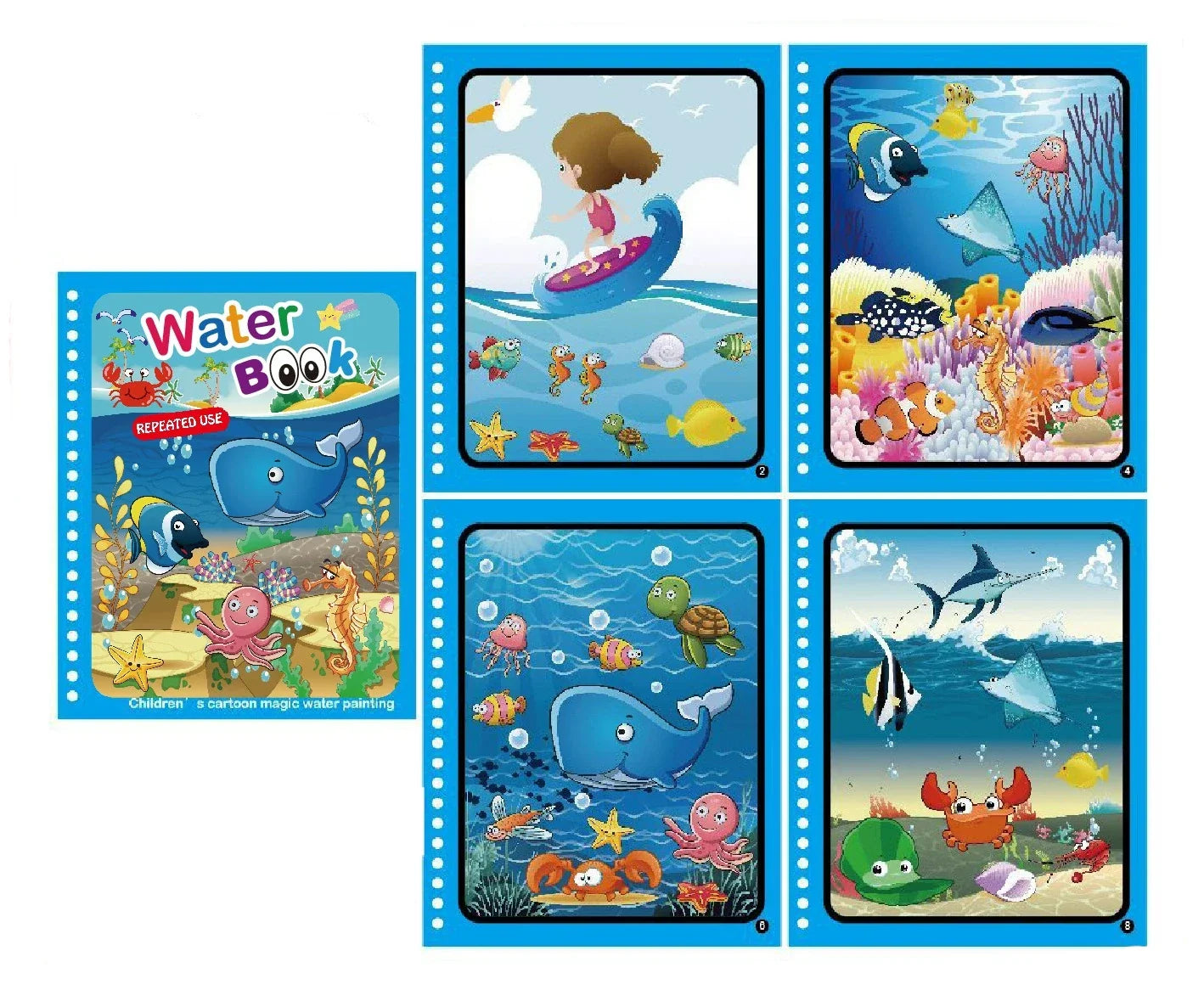 Magic Water Drawing Book Sensory Early Education