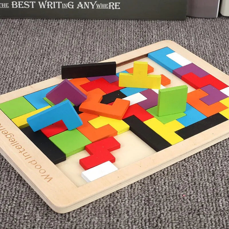 Jigsaw Intelligence Wooden Blocks Puzzle
