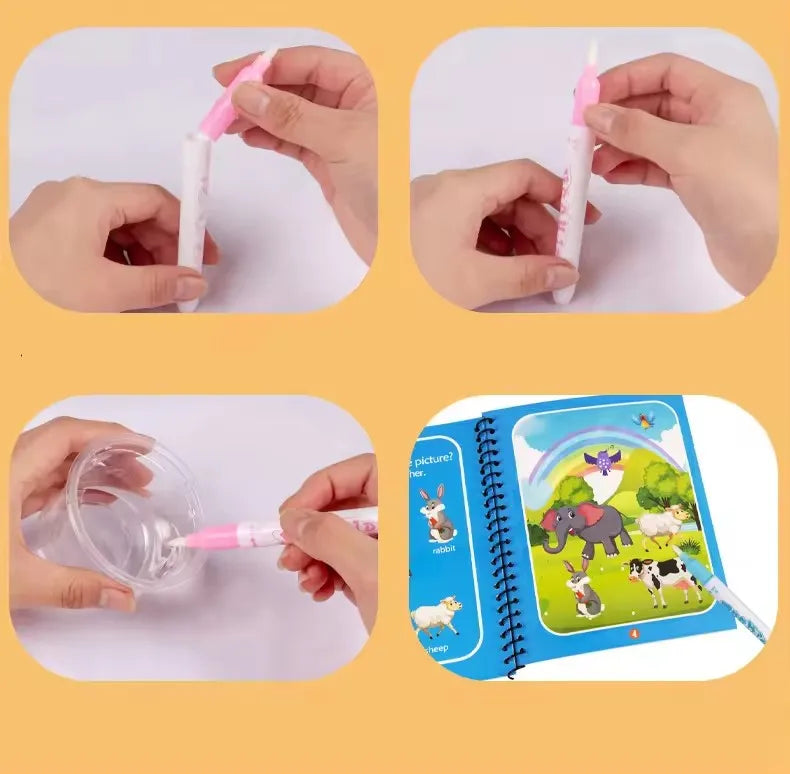 Magic Water Drawing Book Sensory Early Education