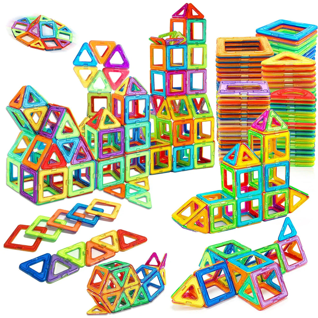 60 PCs Magnetic Building Blocks