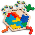 Kids Preschool 3D Wooden Tangram Puzzle