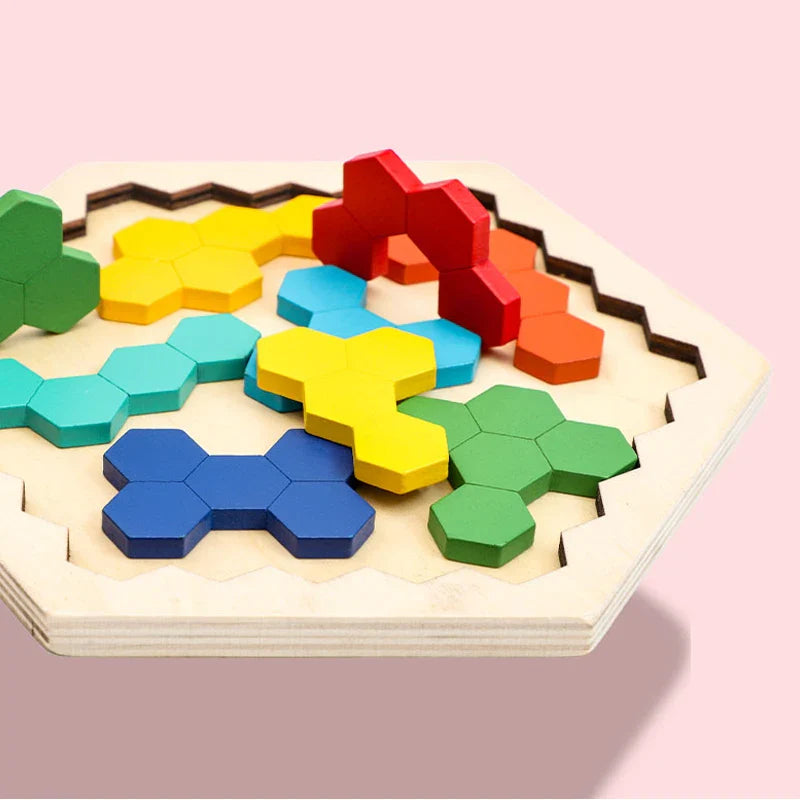 Kids Preschool 3D Wooden Tangram Puzzle