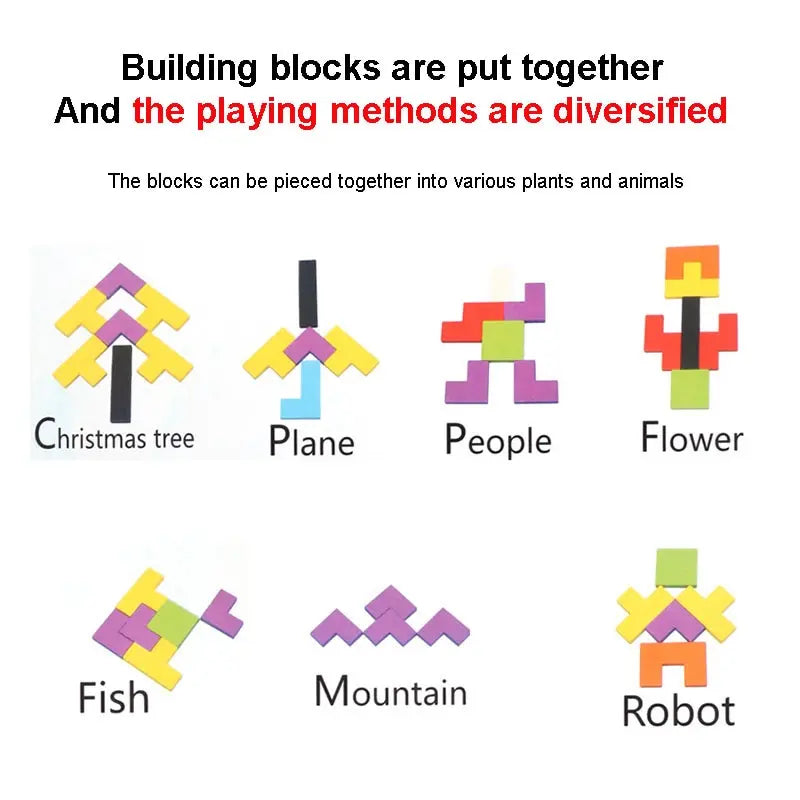 Jigsaw Intelligence Wooden Blocks Puzzle