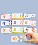 Wooden Number Matching Puzzle Toys