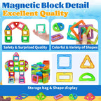 60 PCs Magnetic Building Blocks