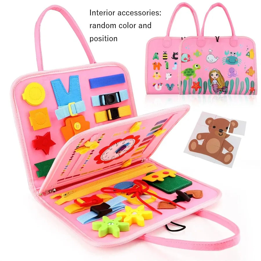 Activity Developing Sensory Board For Kids