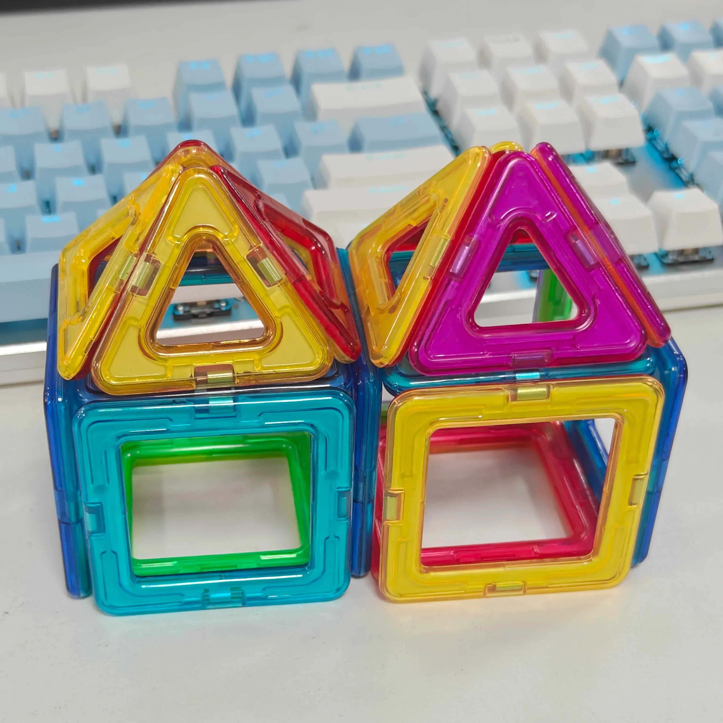 60 PCs Magnetic Building Blocks