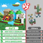 100 Pcs Magnetic Forest House Brick Cube Toys Set