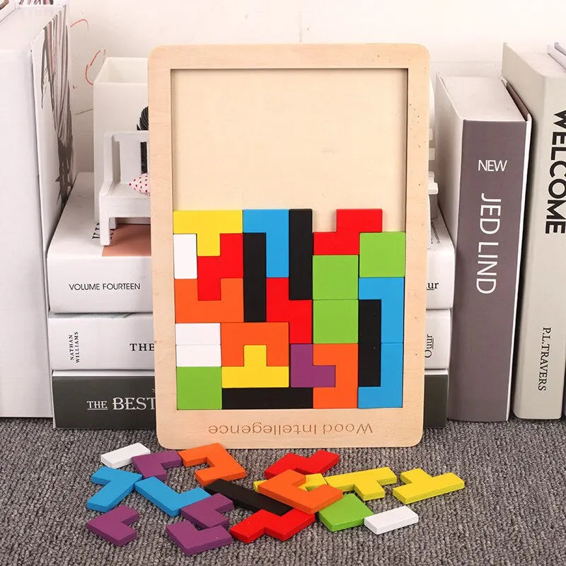 Jigsaw Intelligence Wooden Blocks Puzzle