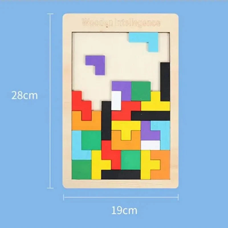 Jigsaw Intelligence Wooden Blocks Puzzle