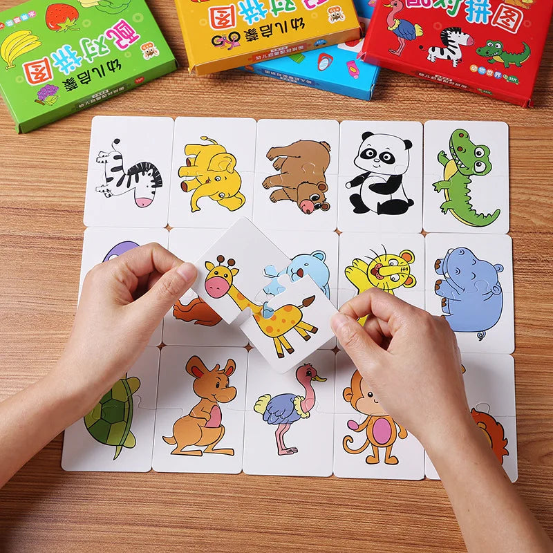 32Pcs Toddler  Animal Shape Puzzle