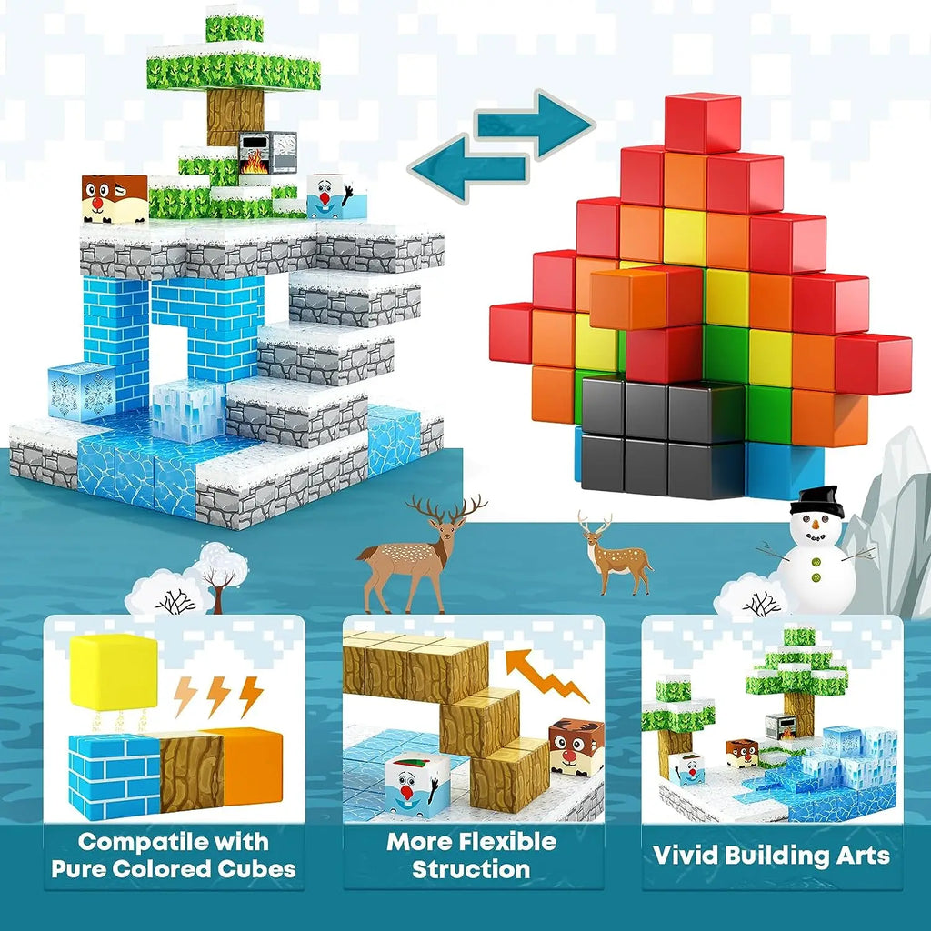 300 Cubes Magnetic Building Blocks