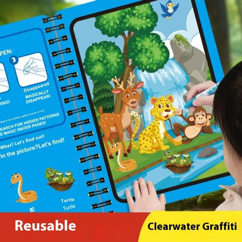 A4 Sensory Early Education Puzzle Drawing Book+1 Pen