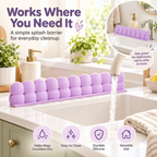 Flexible Silicone Sink Splash Guard | Waterproof Countertop Water Barrier