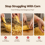 🥳 Hot Seller 🥳💞 Over 50,000 units sold! Corn Huskers—with stainless steel blades and a non-slip handle for clean, effortless use. Peel corn in seconds—get yours now! ✅